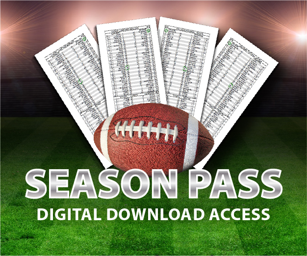 2025 2026 Football Season Pass Printable Parlay Cards